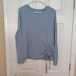 Ease Of Motion Ruched Long Sleeve T-shirt z100